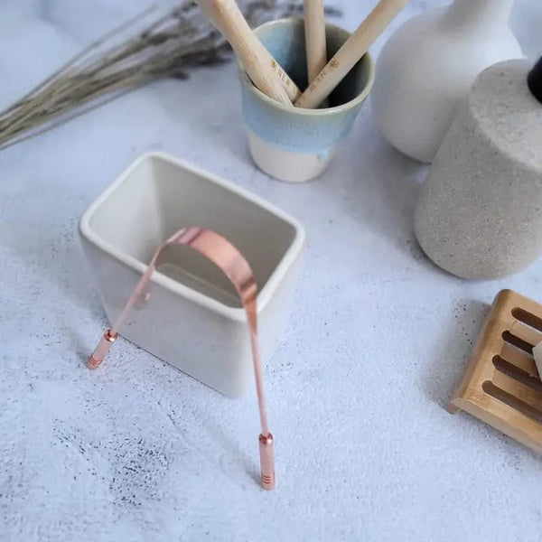 New Living Copper Tongue Scraper - Plastic Freedom