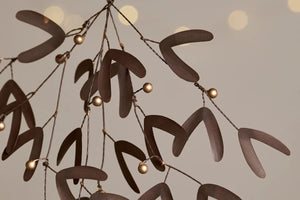 Nkuku Antique Brass Avni Mistletoe - Plastic Freedom