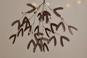 Nkuku Antique Brass Avni Mistletoe - Plastic Freedom