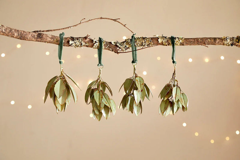 Nkuku Geeti Christmas Baubles - x4 Set - Plastic Freedom