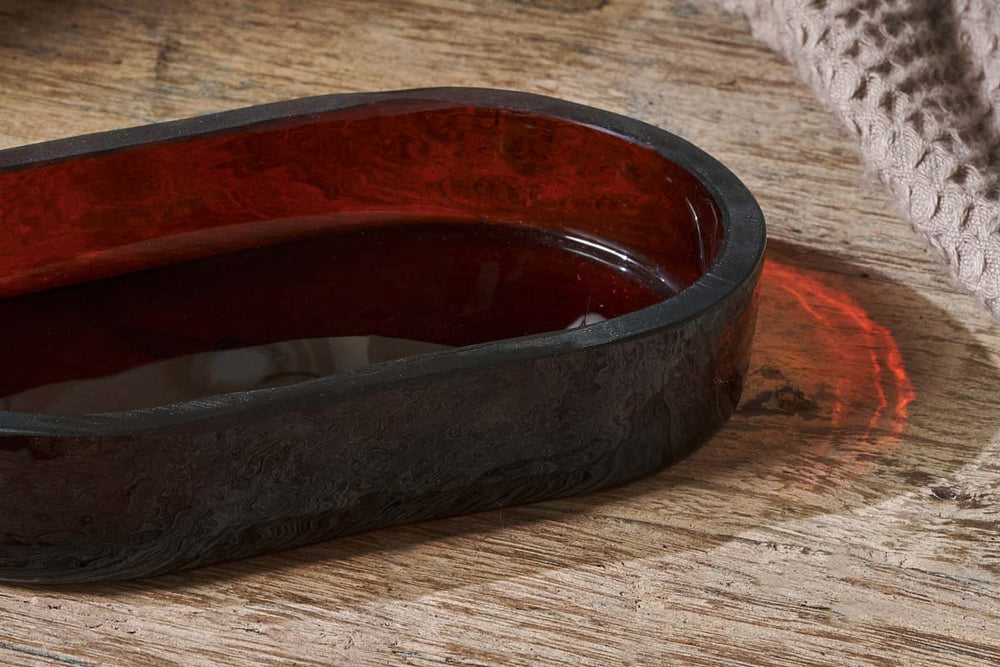 Nkuku Ilcoso Recycled Glass Soap Dish - Plastic Freedom