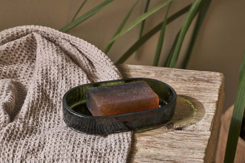 Nkuku Ilcoso Recycled Glass Soap Dish - Plastic Freedom