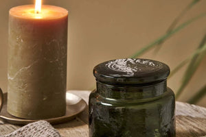 Nkuku Ilcoso Recycled Glass Storage Pot - Plastic Freedom