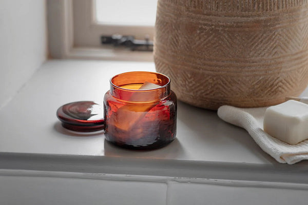 Nkuku Ilcoso Recycled Glass Storage Pot