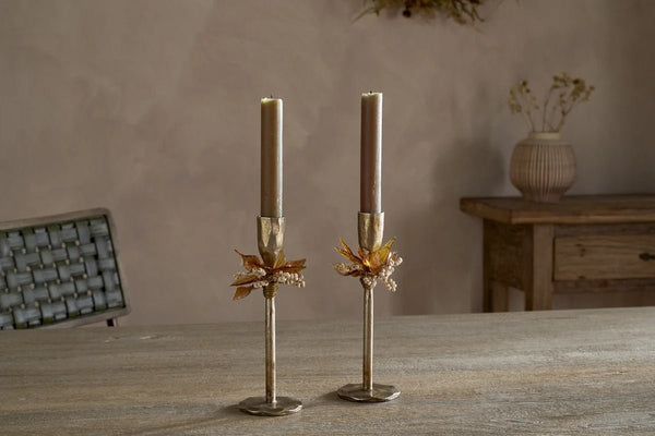Nkuku Iron Parili Candle Holder - Set of x2 - Plastic Freedom