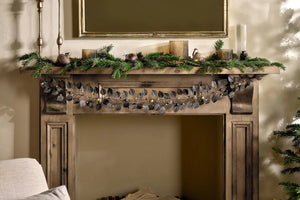 Nkuku Ishana Christmas Garland - Antique Brass - Plastic Freedom