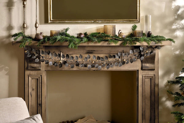 Nkuku Ishana Christmas Garland - Antique Brass - Plastic Freedom