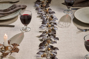 Nkuku Ishana Christmas Garland - Antique Brass - Plastic Freedom