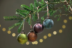 Nkuku Oko Baubles Large Mixed Colour - x4 Pack - Plastic Freedom