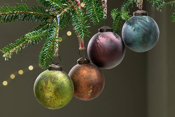 Nkuku Oko Baubles Large Mixed Colour - x4 Pack