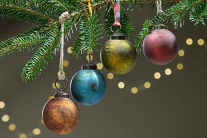 Nkuku Oko Baubles Large Mixed Colour - x4 Pack