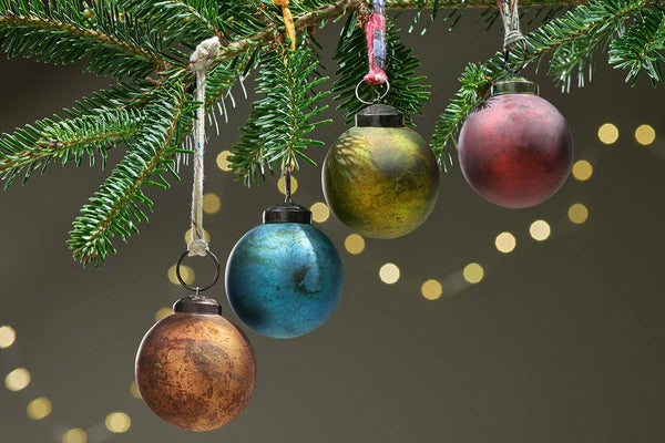 Nkuku Oko Baubles Large Mixed Colour - x4 Pack