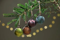 Nkuku Oko Baubles Large Mixed Colour - x4 Pack