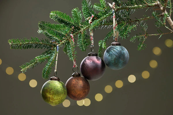 Nkuku Oko Baubles Large Mixed Colour - x4 Pack