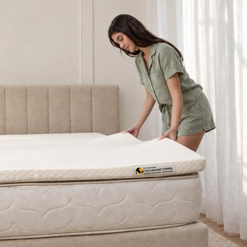 Not Swiss Cheese Organic Latex Mattress Topper - Plastic Freedom