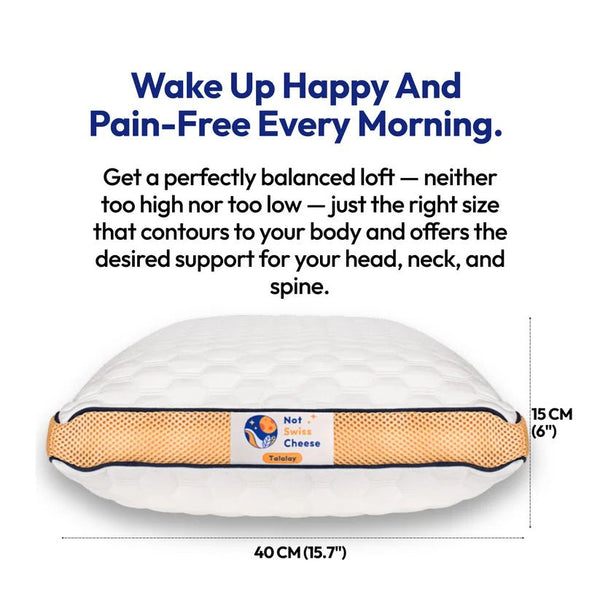 Not Swiss Cheese Talalay Latex Pillow - Plastic Freedom