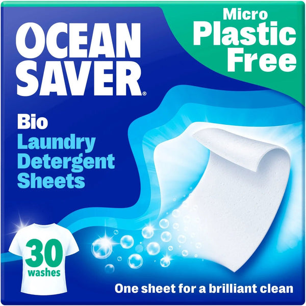 OceanSaver Bio Laundry Sheets - x30 Pack - Plastic Freedom