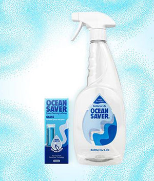 OceanSaver Cleaning Drop Multipurpose Starter Pack - Bottle + Sachet - Apple - Plastic Freedom