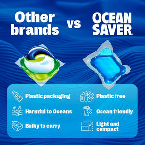 OceanSaver Non-Bio Eco Laundry Capsules - x30 Pack - Plastic Freedom