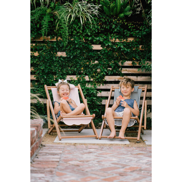 Business & Pleasure Kids Mini Sling Chair - Lauren's Navy Stripe