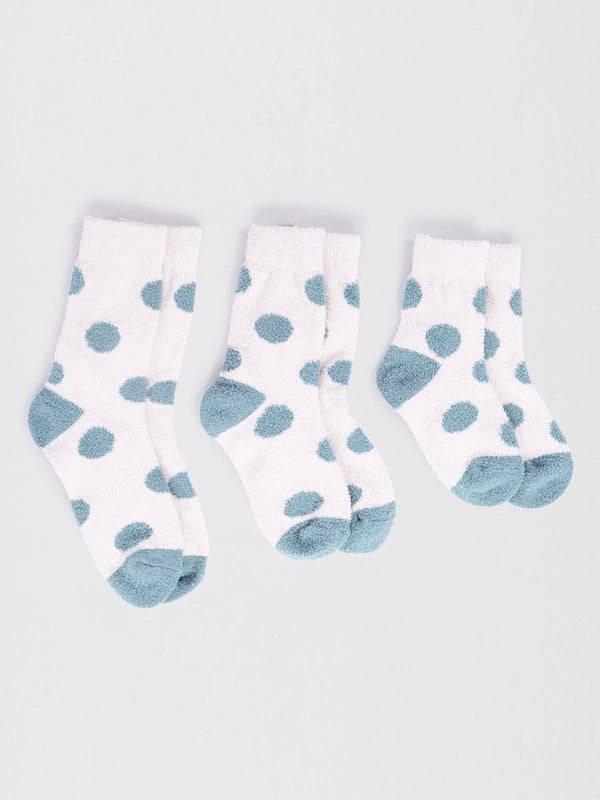 Thought Clothing Kid's Recycled Fluffy Socks Polka Dot