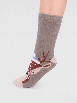 Thought Clothing Women's Recycled Fluffy Christmas Socks