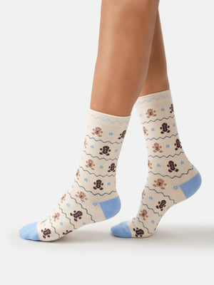 Thought Clothing Sustainable Women's Christmas Socks - Gingerbread