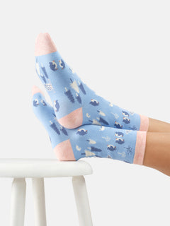 Thought Clothing Sustainable Women's Christmas Socks Arctic Friends