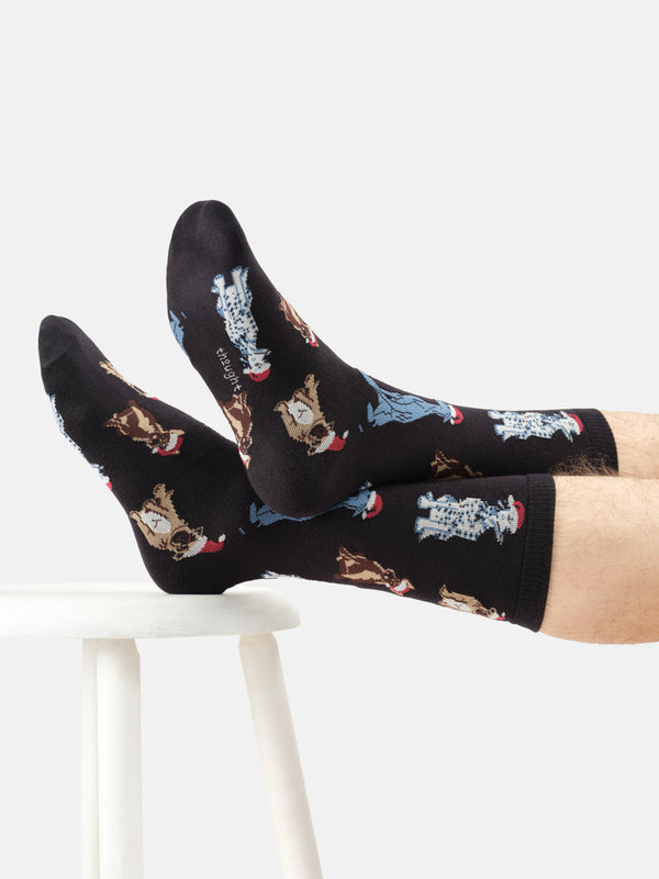 Thought Clothing Sustainable Men's Socks Festive Dogs