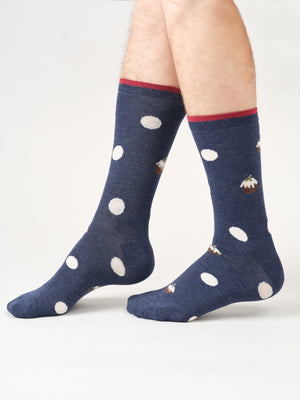 Thought Clothing Sustainable Men's Socks Festive Spots