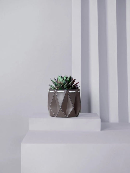 POTR x Waterhaul Recycled Ocean Plastic Self Watering Plant Pot - 11cm - Plastic Freedom