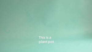 POTR x Waterhaul Recycled Ocean Plastic Self Watering Plant Pot - 11cm