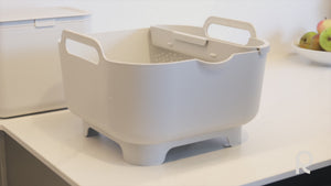 ReBorn Recycled Plastic Washing Up Bowl Pro with Drainer