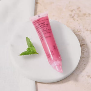 Evolve Beauty Bio-Retinol Glossy Lip Oil - Sugarcane Tube