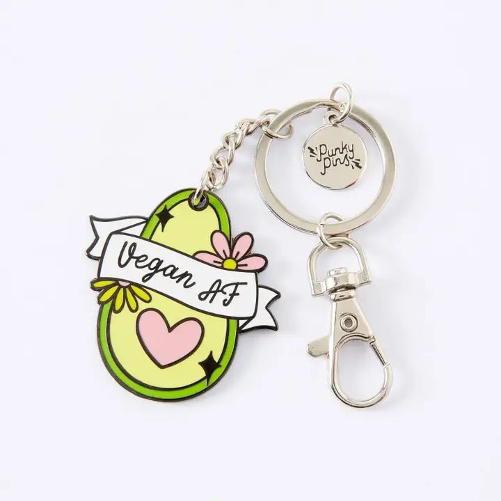 Punky Pins Enamel Keyring - Vegan AF - Plastic Freedom