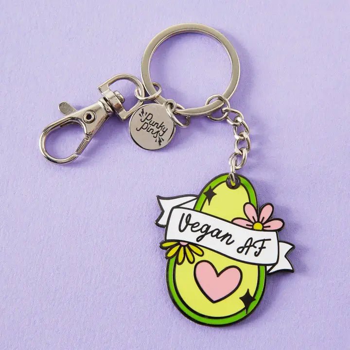 Punky Pins Enamel Keyring - Vegan AF - Plastic Freedom