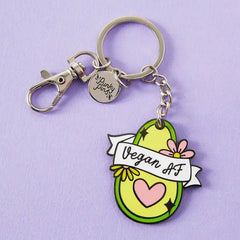 Punky Pins Enamel Keyring - Vegan AF - Plastic Freedom