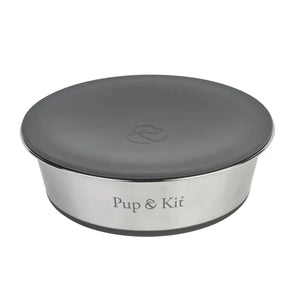 Pup & Kit Stainless Steel Pet Bowl with Stay Fresh Lid - Plastic Freedom