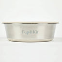 Pup & Kit Stainless Steel Pet Bowl with Stay Fresh Lid - Plastic Freedom
