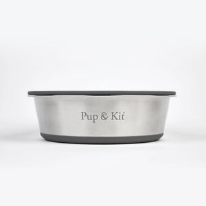 Pup & Kit Stainless Steel Pet Bowl with Stay Fresh Lid - Plastic Freedom
