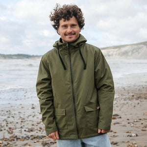 Rapanui Fleece Lined Men's Raincoat - Plastic Freedom