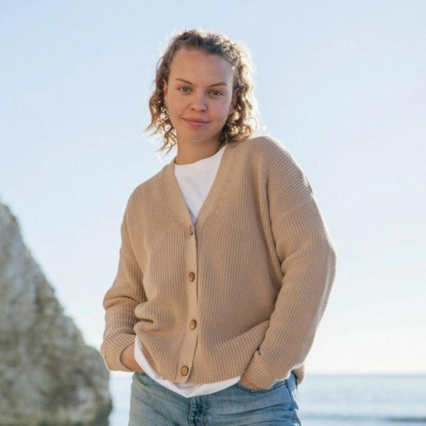 Rapanui Organic Cotton Brook Knitted Cardigan - Plastic Freedom