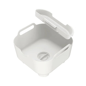 ReBorn Recycled Plastic Washing Up Bowl Pro with Drainer - Plastic Freedom