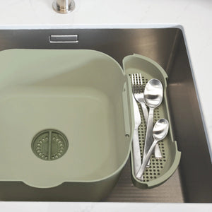 ReBorn Recycled Plastic Washing Up Bowl Pro with Drainer - Plastic Freedom