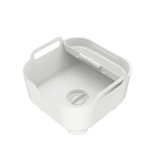 ReBorn Recycled Plastic Washing Up Bowl Pro with Drainer - Plastic Freedom