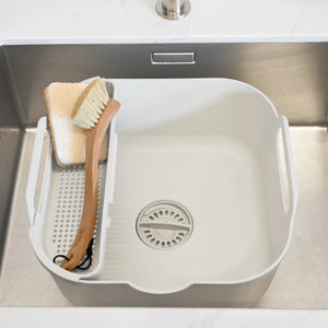 ReBorn Recycled Plastic Washing Up Bowl Pro with Drainer - Plastic Freedom