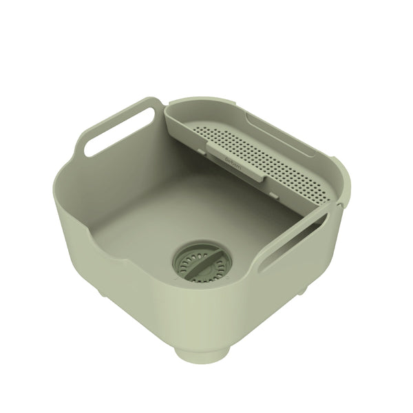 ReBorn Recycled Plastic Washing Up Bowl Pro with Drainer - Plastic Freedom