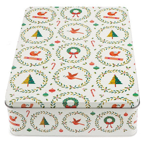 Rex Cake & Storage Tin - Classic Christmas - Plastic Freedom