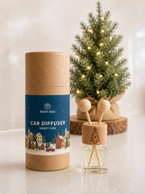 Rosy Roo Christmas Refillable Car Air Freshener - Plastic Freedom
