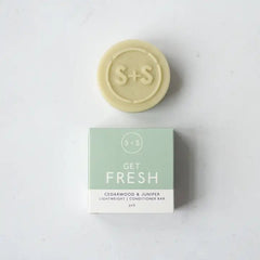 Salt + Steam Get Fresh Conditioner Bar 50g - For fine Hair - Plastic Freedom